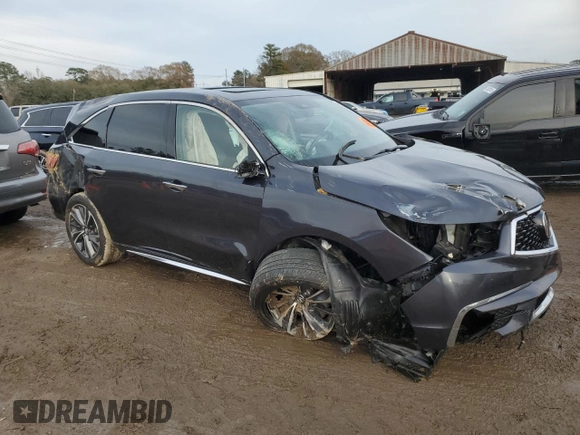 2020 Acura MDX w/Technology Pkg with VIN 5J8YD3H56LL001523, listed as a Copart auction lot 42975805 with 0 mi miles and Salvage Title. Bid and sale history available at carsss.com. Image 4.