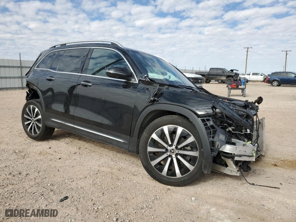 2023 Mercedes-Benz GLB with VIN W1N4M4HB8PW289132, listed as a Copart auction lot 88395845 with 12,552 mi miles and Salvage Title. Bid and sale history available at carsss.com. Image 4.