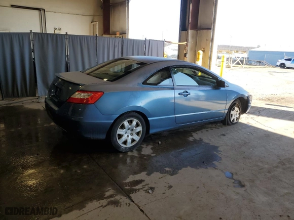 2008 Honda Civic Cpe LX with VIN 2HGFG11678H568771, listed as a Copart auction lot 49667225 with 204,734 mi miles and Salvage Title. Bid and sale history available at carsss.com. Image 3.