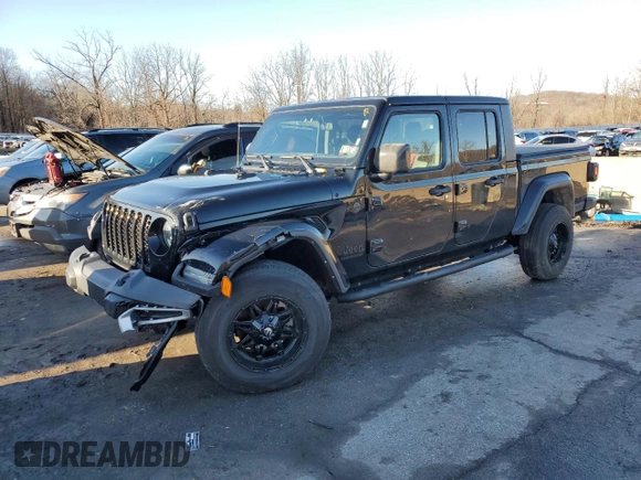 2022 Jeep Gladiator Willys with VIN 1C6HJTAG3NL117386, listed as a Copart auction lot 84271684 with 9,114 mi miles and Salvage title. Bid and sale history available at DreamBid. Image 1.