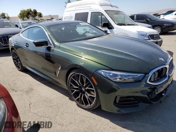 2023 BMW 8 Series 840i with VIN WBAAE2C07PCK95732, listed as a Copart auction lot 56186463 with 6,193 mi miles. Bid and sale history available at carsss.com. Image 4.