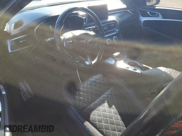 2019 Genesis G70 Advanced with VIN KMTG44LAXKU030439, listed as a Copart auction lot 83180314 with 103,834 mi miles and Salvage title. Bid and sale history available at DreamBid. Image 8.