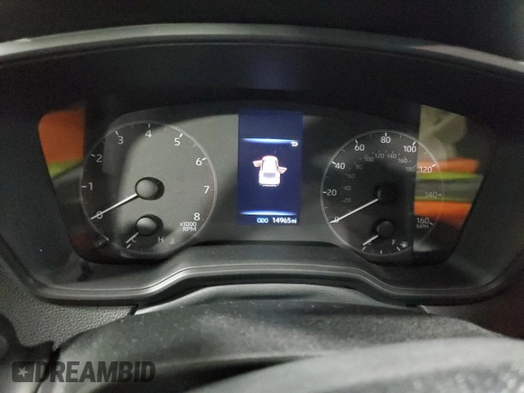 2025 Toyota Corolla Cross Hybrid S with VIN 7MUFBABG9SV065228, listed as a Copart auction lot 58408535 with 14,965 mi miles and Salvage title. Bid and sale history available at DreamBid. Image 9.