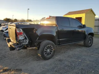 2021 Chevrolet Colorado 4WD ZR2 with VIN 1GCGTEEN6M1169379, listed as a Copart auction lot 87615955 with 34,487 mi miles and Salvage Title. Bid and sale history available at carsss.com. Image 3.