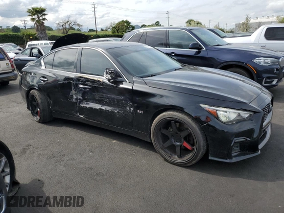 2018 Infiniti Q50 3.0t LUXE with VIN JN1EV7AP2JM590114, listed as a Copart auction lot 52146795 with 89,714 mi miles and Salvage Title. Bid and sale history available at carsss.com. Image 4.