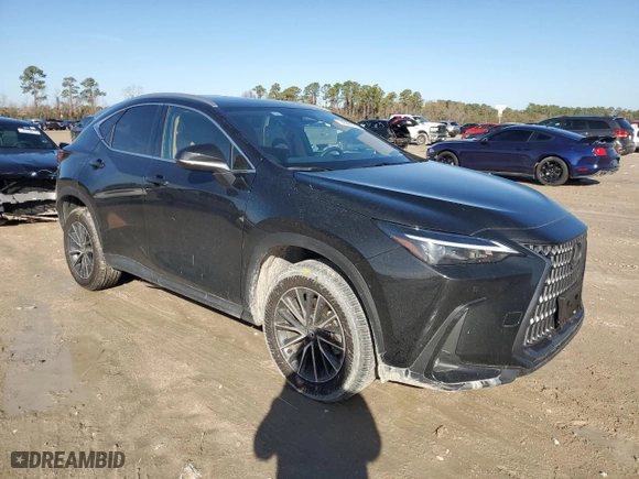 2025 Lexus NX with VIN 2T2GKCEZ5SC034523, listed as a Copart auction lot 43437315 with 5,080 mi miles and Salvage Title. Bid and sale history available at carsss.com. Image 4.