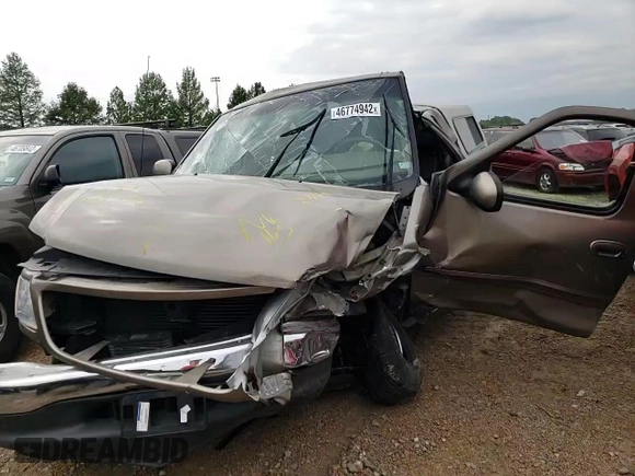 2001 Ford F-150 XL with VIN 1FTRX17L51NB34774, listed as a Copart auction lot 46774942 with Not provided miles and Non repairable. Bid and sale history available at DreamBid. Image 11.