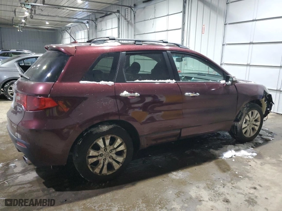 2011 Acura RDX Tech Pkg with VIN 5J8TB1H55BA005318, listed as a Copart auction lot 41856205 with 221,747 mi miles and Salvage Title. Bid and sale history available at carsss.com. Image 3.