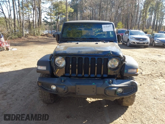 2022 Jeep Wrangler Unlimited Sport with VIN 1C4HJXDN6NW132859, listed as a IAAI auction lot 41362657 with 40,066 mi miles and . Bid and sale history available at DreamBid. Image 12.