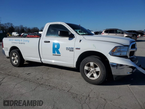 2021 Ram 1500 Tradesman with VIN 3C6JR6DT7MG538785, listed as a Copart auction lot 87669655 with 82,005 mi miles and Salvage title. Bid and sale history available at DreamBid. Image 4.