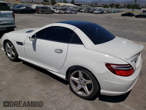 2014 Mercedes-Benz SLK-Class SLK 250 with VIN WDDPK4HA5EF088714, listed as a Copart auction lot 68346104 with 65,830 mi miles and Salvage Title. Bid and sale history available at carsss.com. Image 2.