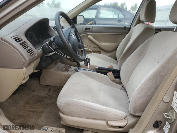 2002 Honda Civic DX with VIN 2HGES16442H905101, listed as a Copart auction lot 64487034 with 300,912 mi miles and Salvage Title. Bid and sale history available at carsss.com. Image 7.