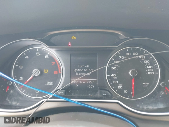 2014 Audi A4 Premium with VIN WAUAFAFL8EN036200, listed as a IAAI auction lot 41644783 with 194,626 mi miles. Bid and sale history available at carsss.com. Image 7.