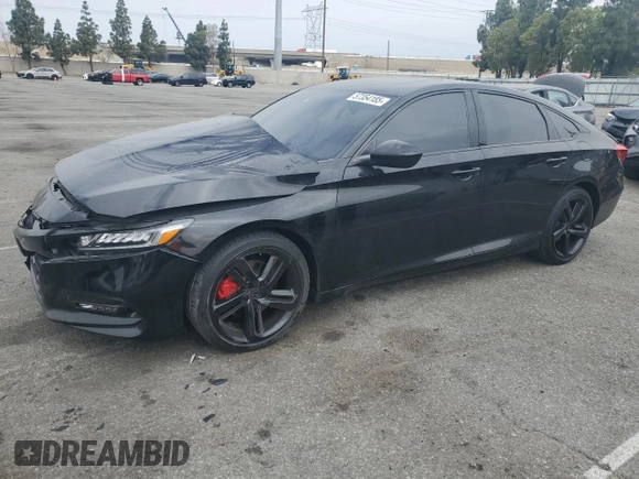 2020 Honda Accord Sport with VIN 1HGCV2F3XLA020073, listed as a Copart auction lot 57354185 with 41,649 mi miles and Salvage title. Bid and sale history available at DreamBid. Image 1.