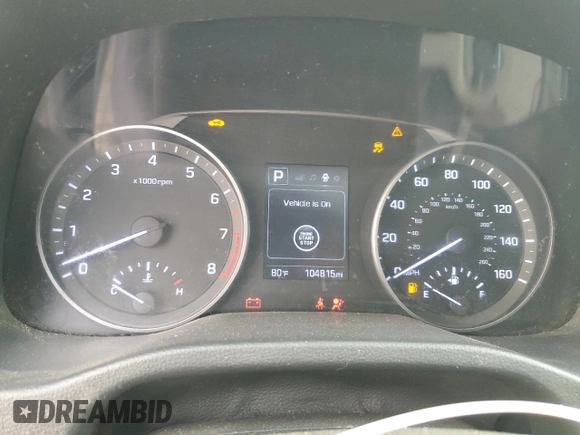 2018 Hyundai Elantra GL with VIN KMHD84LF5JU451092, listed as a Copart auction lot 46946555 with 104,815 mi miles and Clean Title. Bid and sale history available at DreamBid. Image 9.