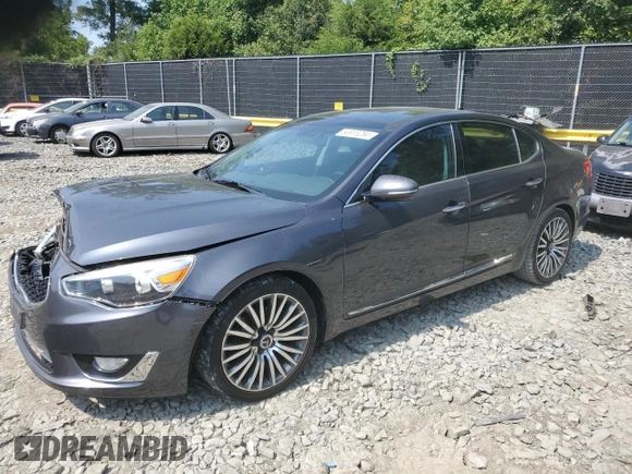 2016 Kia Cadenza Premium with VIN KNALN4D79G5199170, listed as a Copart auction lot 63915284 with 136,517 mi miles and Salvage Title. Bid and sale history available at carsss.com. Image 1.