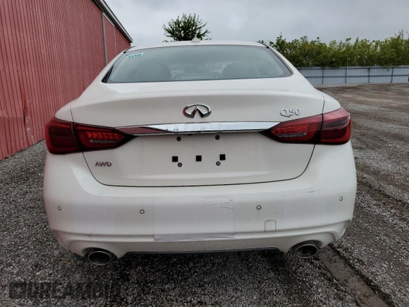 2024 Infiniti Q50 Luxe with VIN JN1EV7BR6RM631310, listed as a Copart auction lot 72183604 with Not Provided miles and Non Repairable. Bid and sale history available at DreamBid. Image 6.