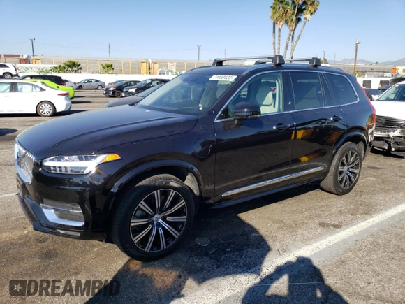 2021 Volvo XC90 Inscription Expression with VIN YV4BR0CL2M1675561, listed as a Copart auction lot 71400423 with 24,550 mi miles. Bid and sale history available at carsss.com. Image 1.