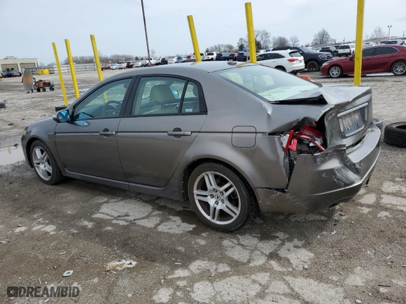 2008 Acura TL with VIN 19UUA66258A024604, listed as a Copart auction lot 51944445 with 0 mi miles and Salvage Title. Bid and sale history available at carsss.com. Image 2.