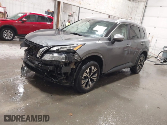 2022 Nissan Rogue SV with VIN 5N1BT3BB0NC671170, listed as a IAAI auction lot 41736425 with 52,757 mi miles. Bid and sale history available at carsss.com. Image 18.