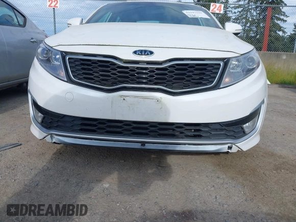 2012 Kia Optima Hybrid with VIN KNAGM4AD9C5011658, listed as a IAAI auction lot 42197129 with 142,977 mi miles. Bid and sale history available at carsss.com. Image 6.