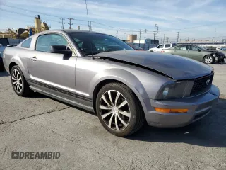 2007 Ford Mustang Deluxe with VIN 1ZVFT80N375254615, listed as a Copart auction lot 53707515 with 214,591 mi miles and Salvage Title. Bid and sale history available at carsss.com. Image 4.