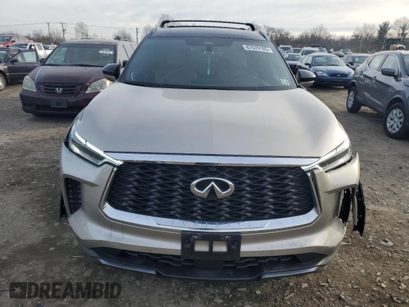 2023 Infiniti QX60 Autograph with VIN 5N1DL1HU1PC361702, listed as a Copart auction lot 87579185 with 23,864 mi miles and Salvage title. Bid and sale history available at DreamBid. Image 5.