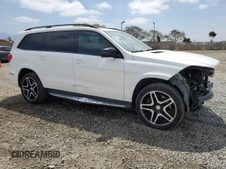 2017 Mercedes-Benz GLS 550 with VIN 4JGDF7DE8HA882714, listed as a Copart auction lot 54639624 with 49,890 mi miles and Salvage Title. Bid and sale history available at DreamBid. Image 4.