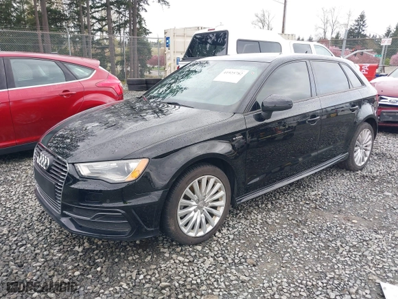 2016 Audi A3 e-tron Premium with VIN WAUUPBFF9GA077682, listed as a IAAI auction lot 41925782 with 58,826 mi miles. Bid and sale history available at carsss.com. Image 18.