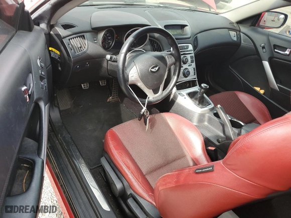 2010 Hyundai Genesis Coupe Track w/Nav with VIN KMHHU6KHXAU013146, listed as a Copart auction lot 52187725 with 164,880 mi miles and Salvage Title. Bid and sale history available at carsss.com. Image 8.