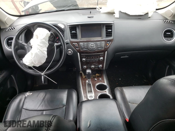2014 Nissan Pathfinder Platinum with VIN 5N1AR2MM9EC707683, listed as a Copart auction lot 53801935 with 107,011 mi miles and Salvage Title. Bid and sale history available at carsss.com. Image 8.