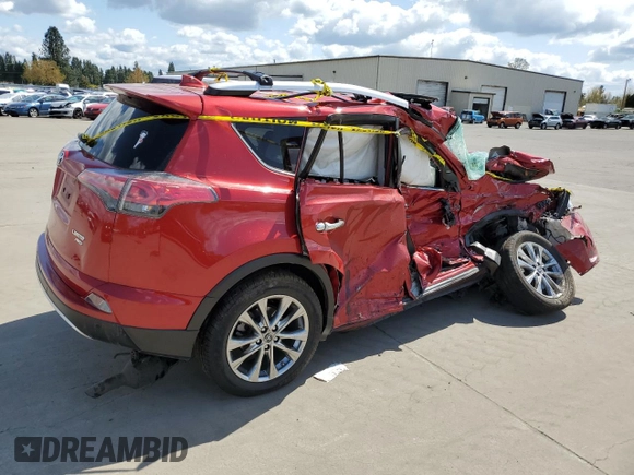 2016 Toyota RAV4 Limited z VIN JTMDFREV3GJ064501, wystawiony jako Copart lot #53970105 z przebiegiem Nie podano mil oraz Szkoda całkowita • Salvage title. Historia ofert i sprzedaży dostępna na DreamBid. Obrazek 3.