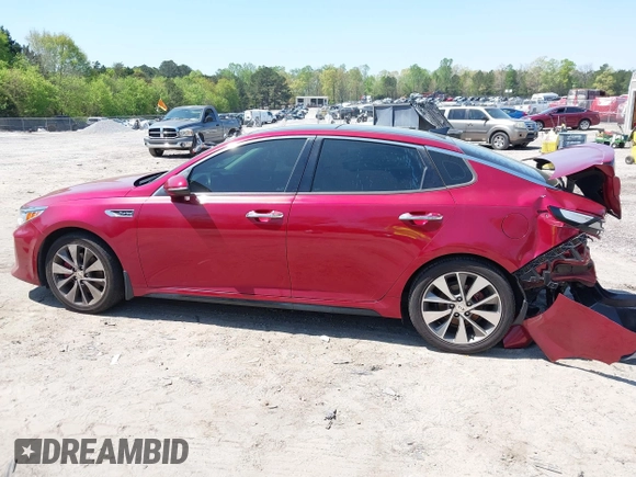 2016 Kia Optima SX Turbo with VIN 5XXGW4L23GG100829, listed as a IAAI auction lot 42013791 with 102,518 mi miles and . Bid and sale history available at DreamBid. Image 14.