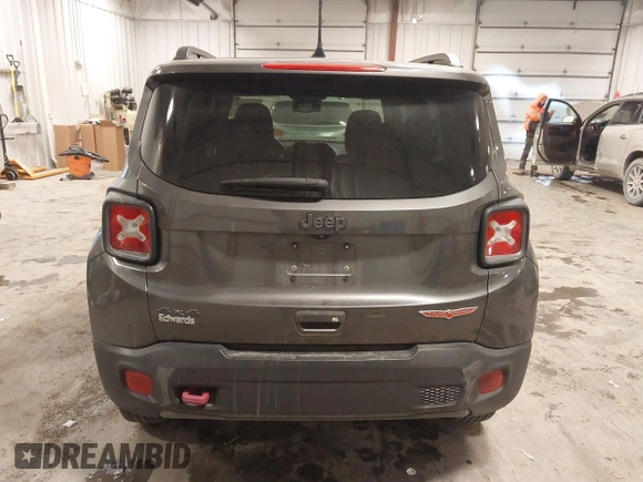 2018 Jeep Renegade Trailhawk with VIN ZACCJBCB0JPJ03169, listed as a IAAI auction lot 41318062 with 56,188 mi miles. Bid and sale history available at carsss.com. Image 16.