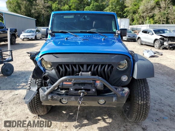 2015 Jeep Wrangler Unlimited Sport with VIN 1C4BJWDG1FL683558, listed as a Copart auction lot 59883545 with 107,267 mi miles and Salvage title. Bid and sale history available at DreamBid. Image 5.