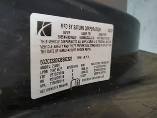 2003 Saturn VUE with VIN 5GZCZ33D93S887320, listed as a Copart auction lot 87425344 with 57,565 mi miles and Salvage Title. Bid and sale history available at carsss.com. Image 12.