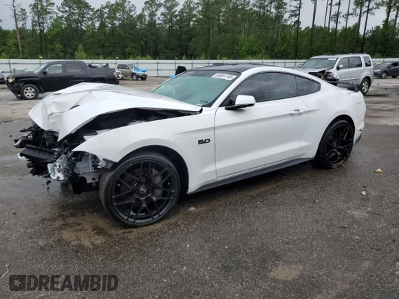 2018 Ford Mustang GT z VIN 1FA6P8CF1J5125457, wystawiony jako Copart lot #55941745 z przebiegiem 55 157 mil mil oraz Szkoda całkowita • Salvage title. Historia ofert i sprzedaży dostępna na DreamBid. Obrazek 1.