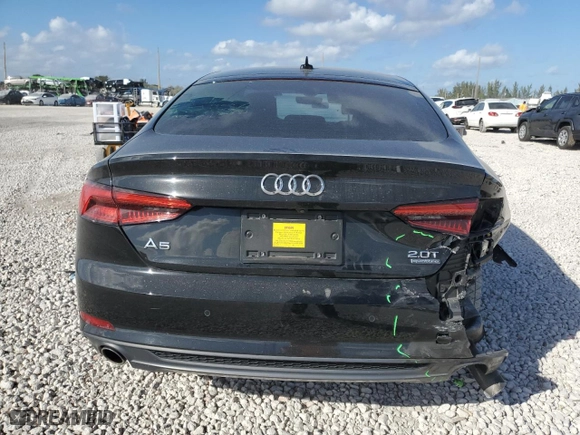 2018 Audi A5 Sportback Prestige with VIN WAUFNCF5XJA007269, listed as a Copart auction lot 44443225 with NaN miles and Salvage Title. Bid and sale history available at carsss.com. Image 6.