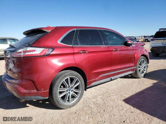 2019 Ford Edge Titanium with VIN 2FMPK3K92KBC06553, listed as a Copart auction lot 86996064 with 83,713 mi miles and Salvage Title. Bid and sale history available at carsss.com. Image 3.