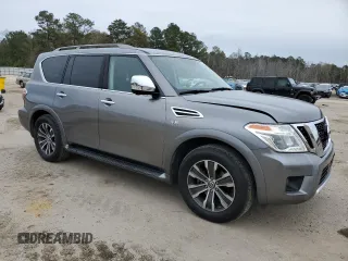 2018 Nissan Armada SV with VIN JN8AY2NC9J9556949, listed as a Copart auction lot 86526934 with 96,293 mi miles and Salvage Title. Bid and sale history available at carsss.com. Image 4.