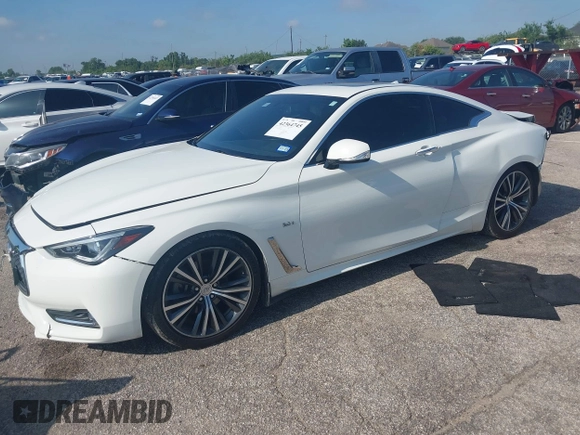 2018 Infiniti Q60 Sport with VIN JN1EV7EKXJM343325, listed as a IAAI auction lot 42364745 with 55,542 mi miles and . Bid and sale history available at DreamBid. Image 17.