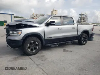 2020 Ram 1500 Rebel with VIN 1C6SRFLTXLN137999, listed as a Copart auction lot 51710294 with 82,879 mi miles and Non repairable. Bid and sale history available at DreamBid. Image 1.