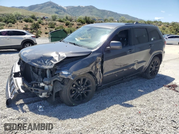 2018 Jeep Grand Cherokee Altitude with VIN 1C4RJFAG5JC320742, listed as a Copart auction lot 56988195 with 140,320 mi miles and Salvage title. Bid and sale history available at DreamBid. Image 1.