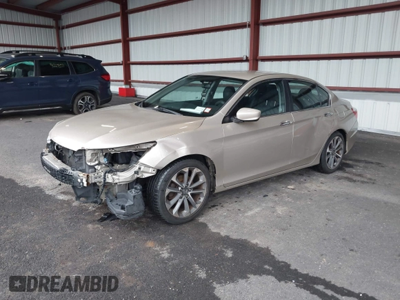 2014 Honda Accord Sedan Sport with VIN 1HGCR2F51EA205959, listed as a IAAI auction lot 40234315 with 157,505 mi miles. Bid and sale history available at carsss.com. Image 2.