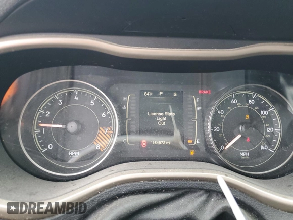 2014 Jeep Cherokee Latitude with VIN 1C4PJMCS3EW124574, listed as a Copart auction lot 53657635 with 164,572 mi miles and Clean Title. Bid and sale history available at carsss.com. Image 9.