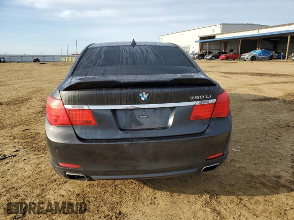 2012 BMW 7 Series 750Li with VIN WBAKB8C52CDW84794, listed as a Copart auction lot 49874315 with 118,725 mi miles and Salvage Title. Bid and sale history available at carsss.com. Image 6.