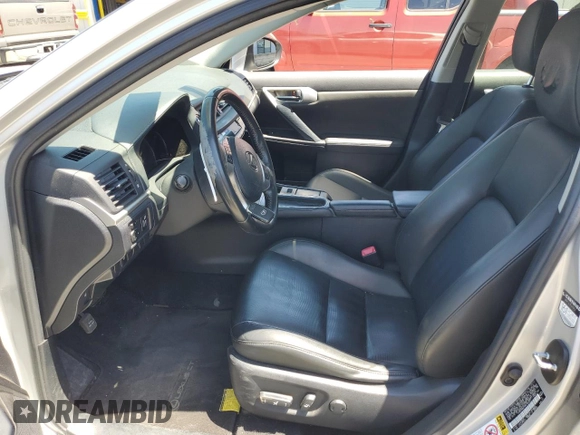 2013 Lexus CT 200h with VIN JTHKD5BH1D2162337, listed as a Copart auction lot 59230295 with 99,070 mi miles and Salvage title. Bid and sale history available at DreamBid. Image 7.