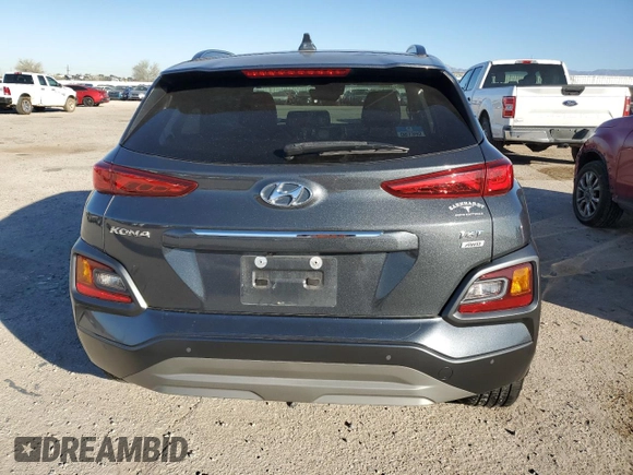2019 Hyundai Kona Ultimate with VIN KM8K5CA50KU381488, listed as a Copart auction lot 42022965 with 48,155 mi miles and Salvage Title. Bid and sale history available at carsss.com. Image 6.
