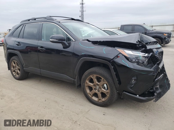 2024 Toyota RAV4 Hybrid LE with VIN 2T3UWRFV9RW188226, listed as a Copart auction lot 53516645 with 10,233 mi miles and Salvage title. Bid and sale history available at DreamBid. Image 4.