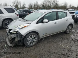 2013 Nissan LEAF S with VIN 1N4AZ0CP8DC408758, listed as a Copart auction lot 46844845 with 71,576 mi miles and Salvage Title. Bid and sale history available at carsss.com. Image 1.